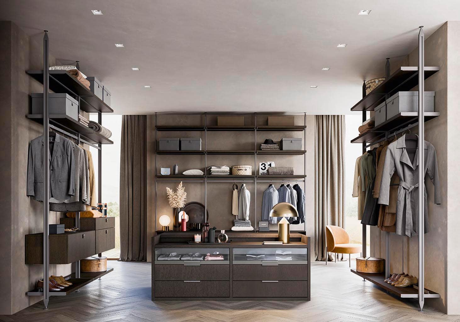 Alf DaFre Antis Carbone oak Fashion Wood — Structure in Moka Shine