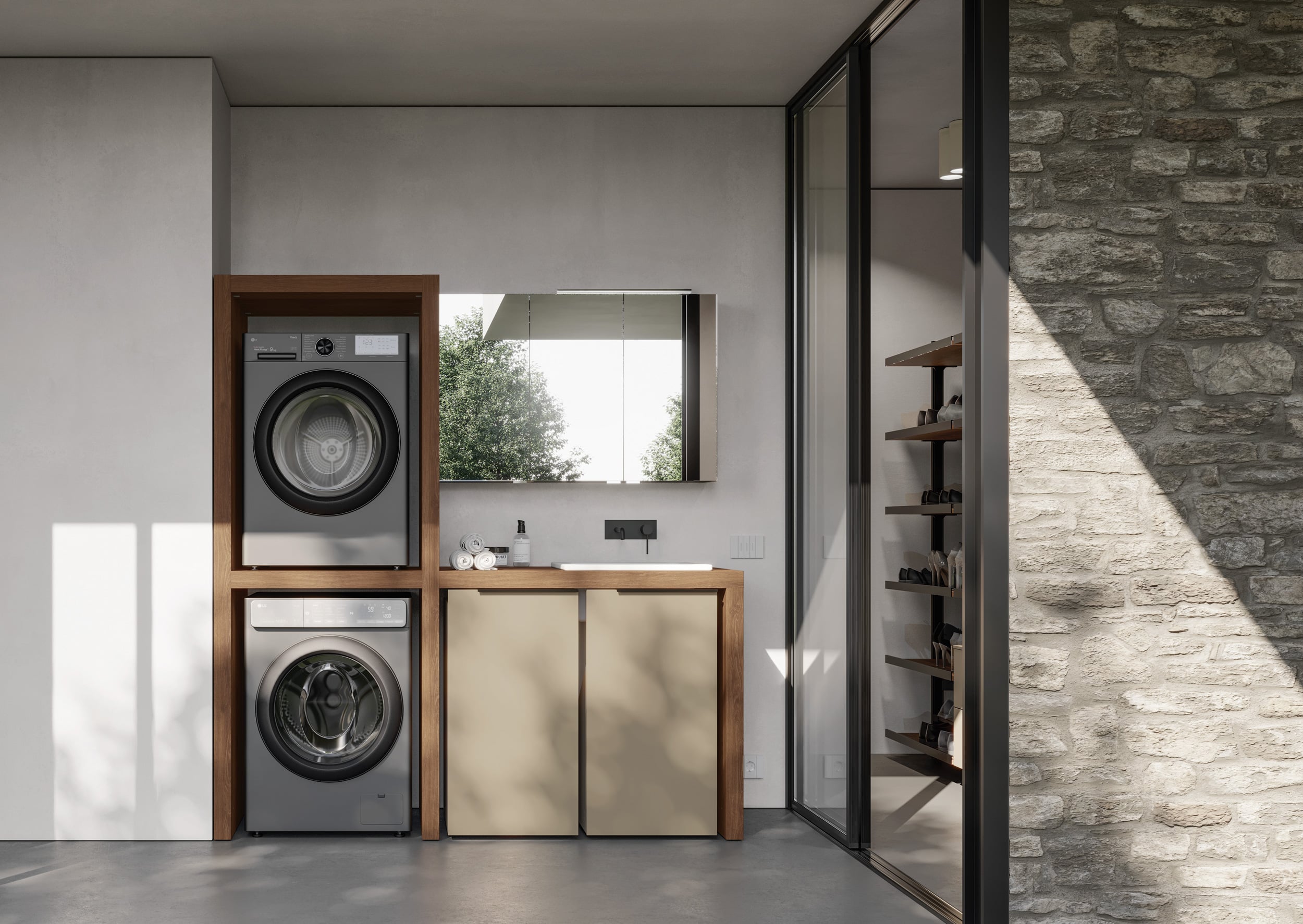 Closets storage Laundry IdeaGroup Spazio Time